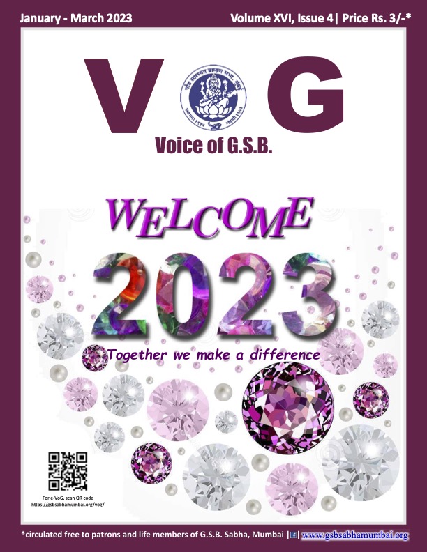 Voice of GSB Publication - Jan to Mar 2023 - GSB Sabha Mumbai